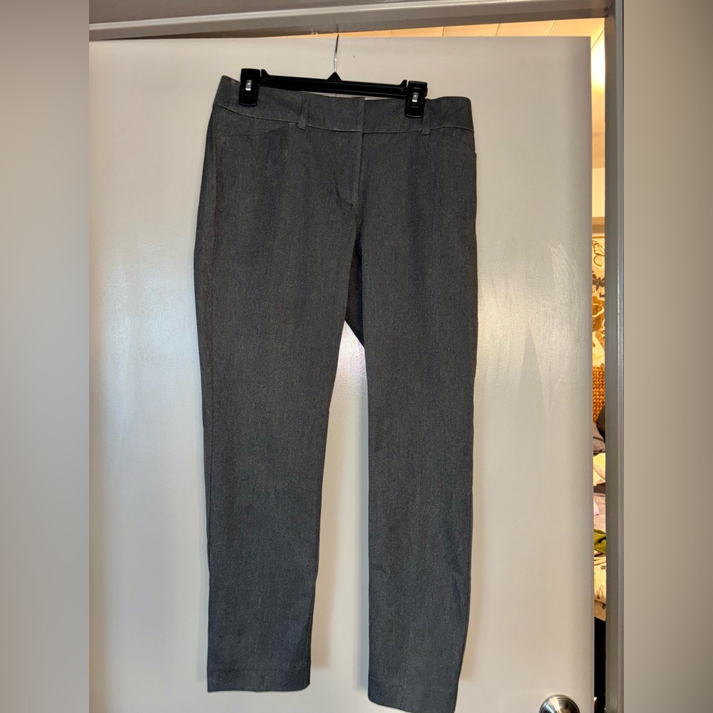 LOFT Grey Work Dress Pants | Skinny Ankle | Size 8